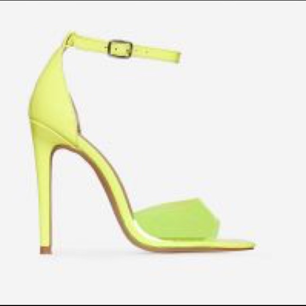 Ego neon yellow heels